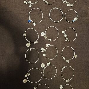 Silver Charm Bracelet Set